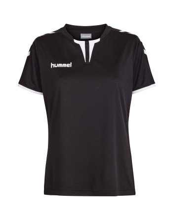 CORE WOMENS SS JERSEY / Krageneinsatz und Ärmelbündchen in Kontrastfarben